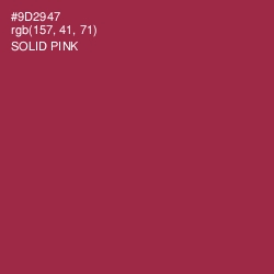 #9D2947 - Solid Pink Color Image