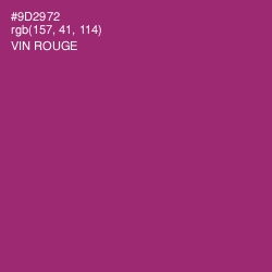 #9D2972 - Vin Rouge Color Image