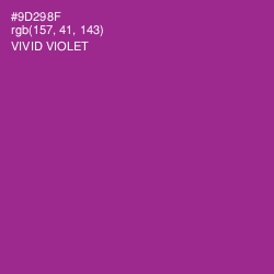#9D298F - Vivid Violet Color Image