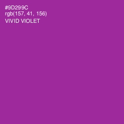#9D299C - Vivid Violet Color Image