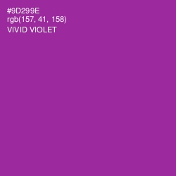 #9D299E - Vivid Violet Color Image