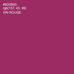 #9D2B63 - Vin Rouge Color Image