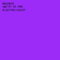 #9D2BF8 - Electric Violet Color Image