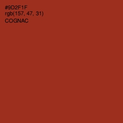 #9D2F1F - Cognac Color Image