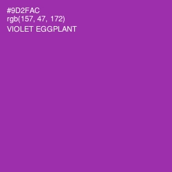#9D2FAC - Violet Eggplant Color Image