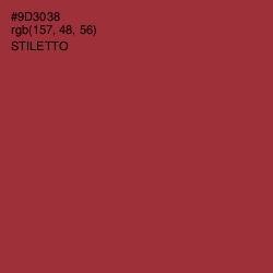 #9D3038 - Stiletto Color Image