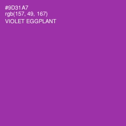 #9D31A7 - Violet Eggplant Color Image