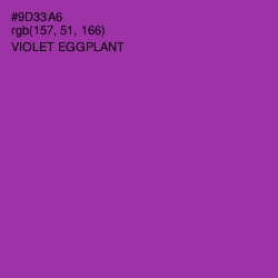 #9D33A6 - Violet Eggplant Color Image