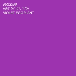 #9D33AF - Violet Eggplant Color Image