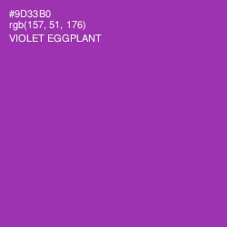 #9D33B0 - Violet Eggplant Color Image