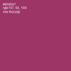 #9D3567 - Vin Rouge Color Image