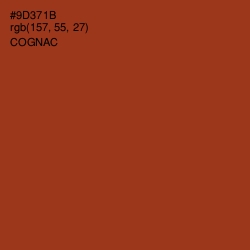 #9D371B - Cognac Color Image