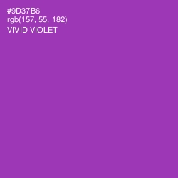 #9D37B6 - Vivid Violet Color Image