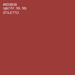 #9D3B38 - Stiletto Color Image