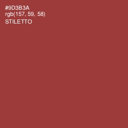 #9D3B3A - Stiletto Color Image