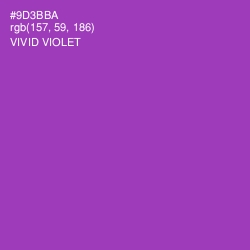 #9D3BBA - Vivid Violet Color Image