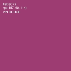 #9D3C72 - Vin Rouge Color Image