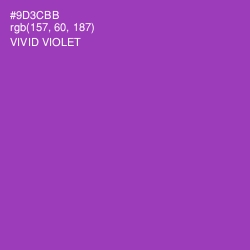 #9D3CBB - Vivid Violet Color Image