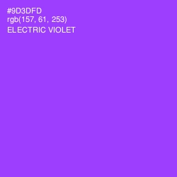 #9D3DFD - Electric Violet Color Image