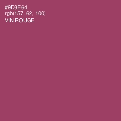 #9D3E64 - Vin Rouge Color Image