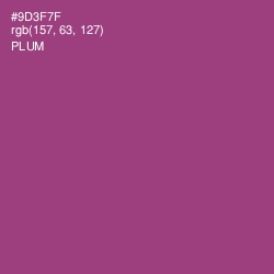 #9D3F7F - Plum Color Image