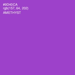 #9D40CA - Amethyst Color Image