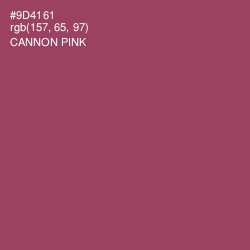 #9D4161 - Cannon Pink Color Image