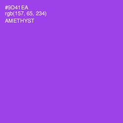 #9D41EA - Amethyst Color Image