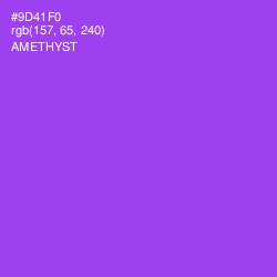 #9D41F0 - Amethyst Color Image