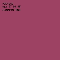 #9D4262 - Cannon Pink Color Image