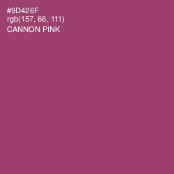 #9D426F - Cannon Pink Color Image
