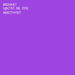 #9D44E1 - Amethyst Color Image