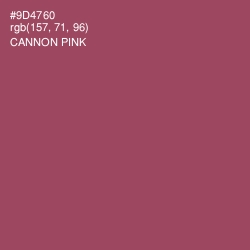 #9D4760 - Cannon Pink Color Image