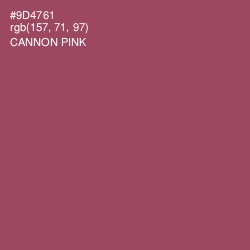 #9D4761 - Cannon Pink Color Image