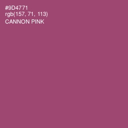 #9D4771 - Cannon Pink Color Image