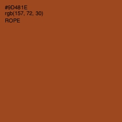 #9D481E - Rope Color Image