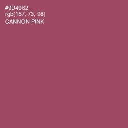 #9D4962 - Cannon Pink Color Image