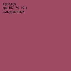 #9D4A65 - Cannon Pink Color Image