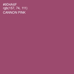 #9D4A6F - Cannon Pink Color Image