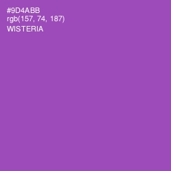 #9D4ABB - Wisteria Color Image