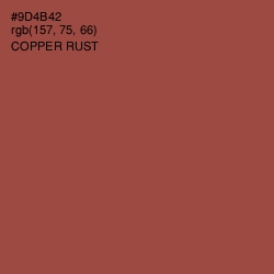 #9D4B42 - Copper Rust Color Image