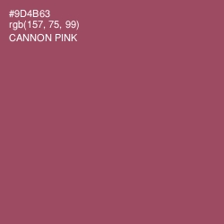 #9D4B63 - Cannon Pink Color Image