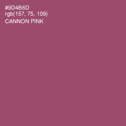 #9D4B6D - Cannon Pink Color Image