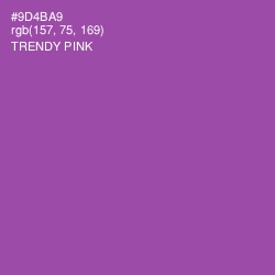 #9D4BA9 - Trendy Pink Color Image