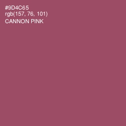 #9D4C65 - Cannon Pink Color Image