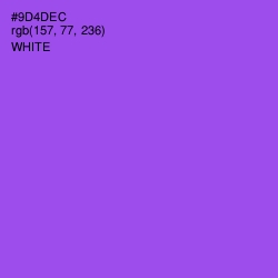 #9D4DEC - Medium Purple Color Image