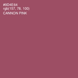 #9D4E64 - Cannon Pink Color Image