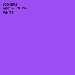 #9D4EF2 - Medium Purple Color Image