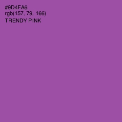 #9D4FA6 - Trendy Pink Color Image