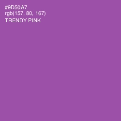 #9D50A7 - Trendy Pink Color Image